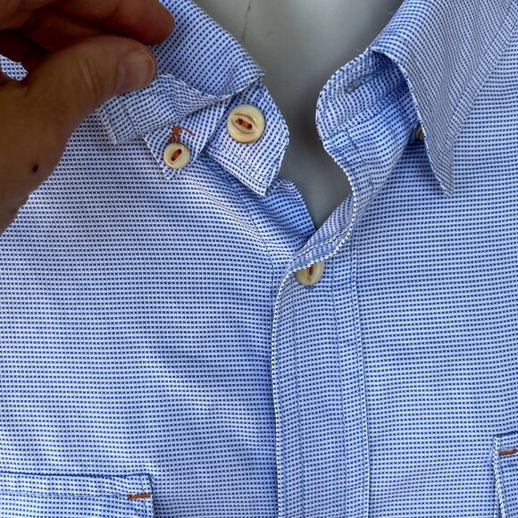 ORVIS Clearwater Hybrid Dress Fishing Long Sleeve Button Down Shirt XXL UPF 30+ - Picture 8 of 12